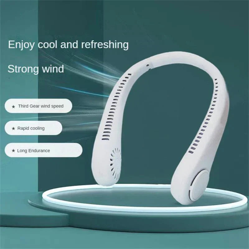 Portable Electric Neck Fan Wireless Fan Rechargeable
